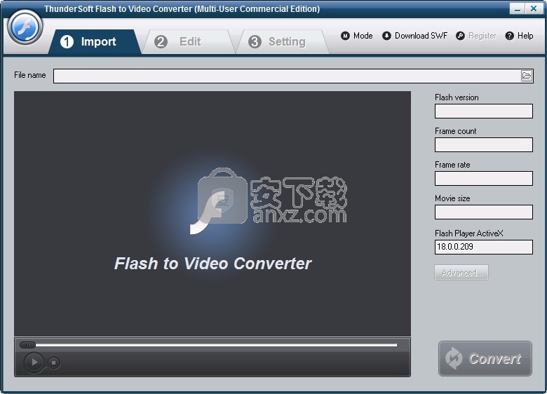 ThunderSoft Flash to Video Converter(文件转换工具)