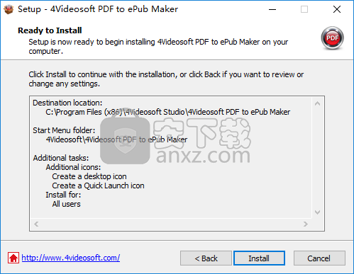 4Videosoft PDF to ePub Maker(pdf转epub转换器)
