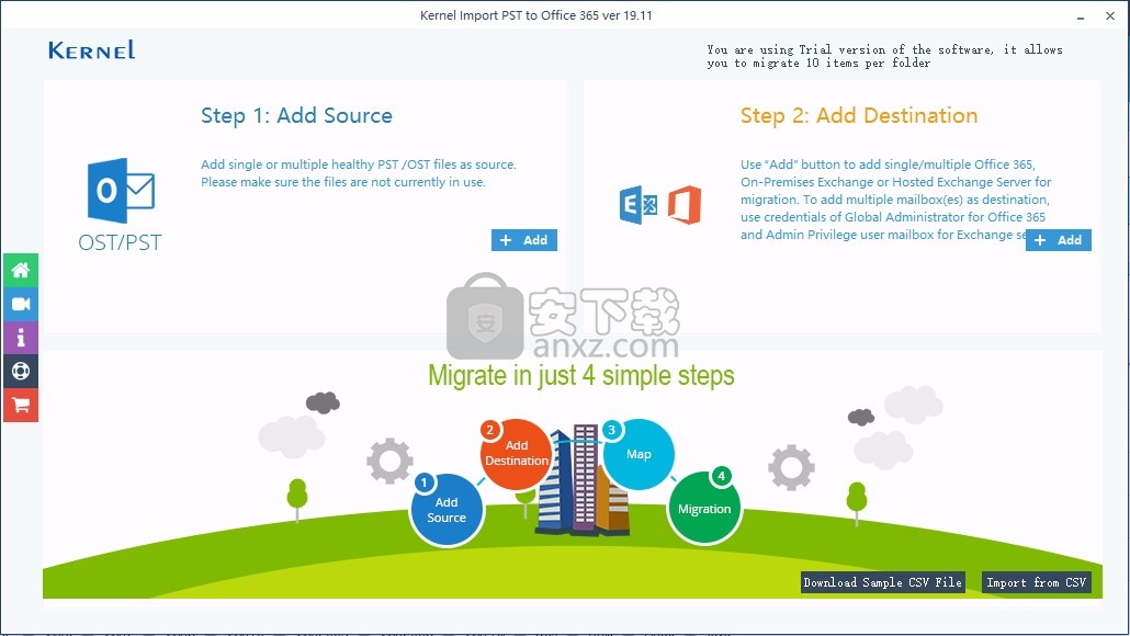 Import PST to Office 365(文件传输与管理工具)