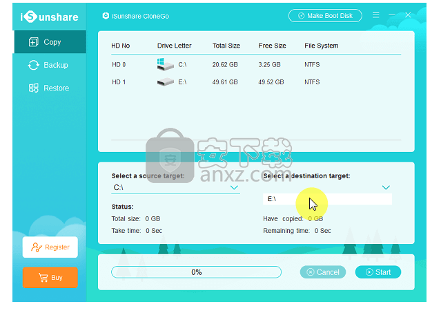 iSunshare CloneGo(系统备份还原工具)