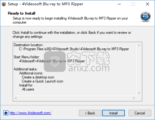 4Videosoft Blu-ray to MP3 Ripper(蓝光转mp3软件)