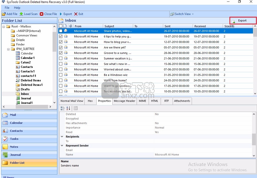 SysTools Outlook Deleted Items Recovery下载