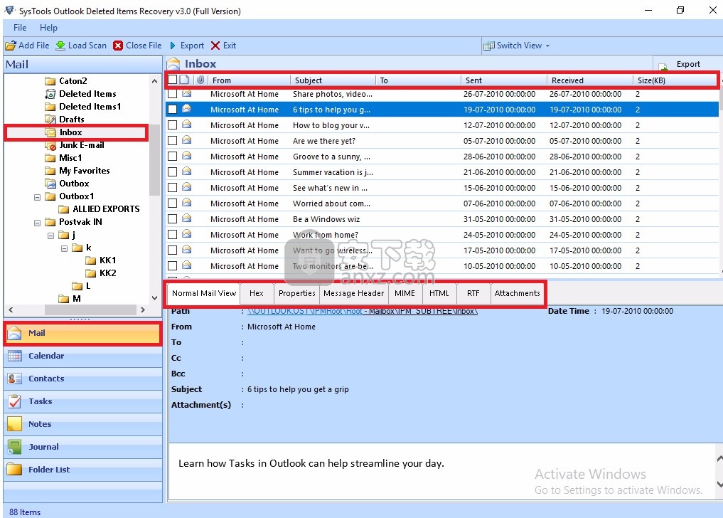 SysTools Outlook Deleted Items Recovery下载