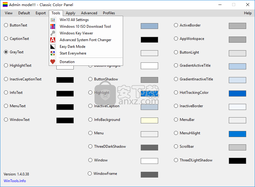 Classic Color Panel(win10系统窗口颜色更改工具)
