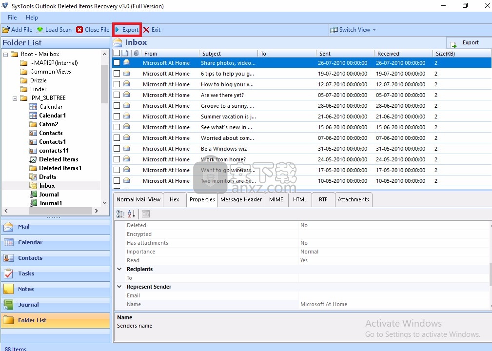 SysTools Outlook Deleted Items Recovery下载