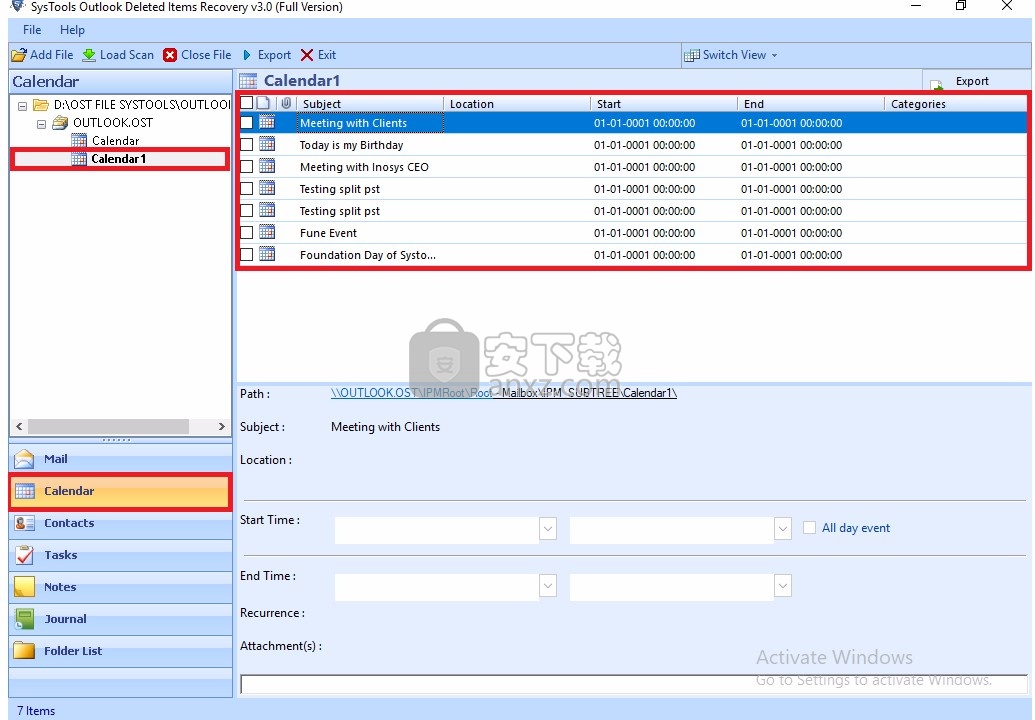 SysTools Outlook Deleted Items Recovery下载