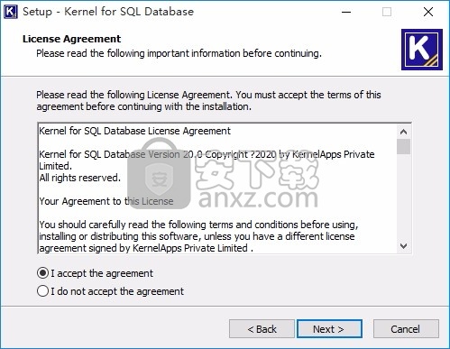 Kernel SQL Backup Recovery(SQL数据库修复工具)