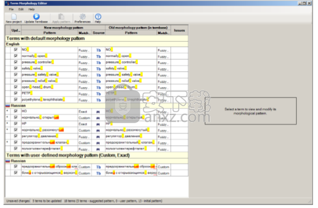 TransTools Term Morphology Editor(术语形态编辑器)