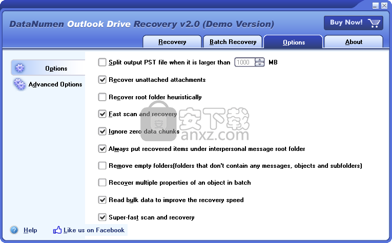 DataNumen Outlook Drive Recovery(Outlook数据恢复软件)