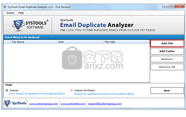 SysTools Email Duplicate Analyzer(重复邮件清理工具)