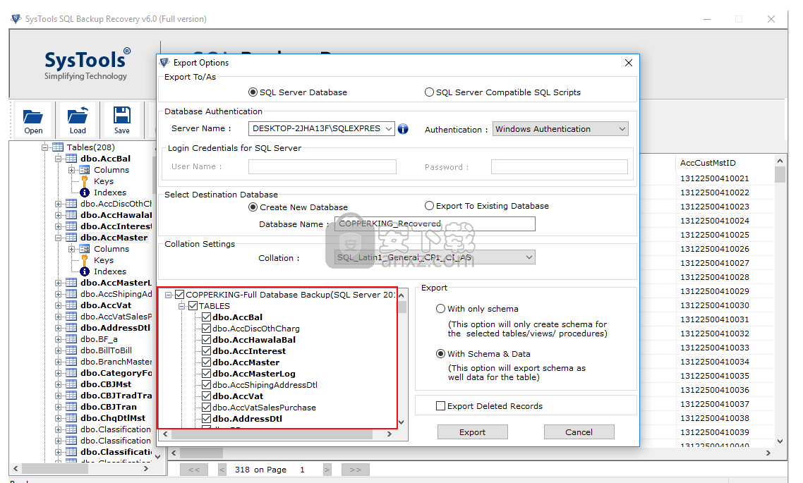 SysTools SQL Backup Recovery(SQL数据库备份恢复工具)