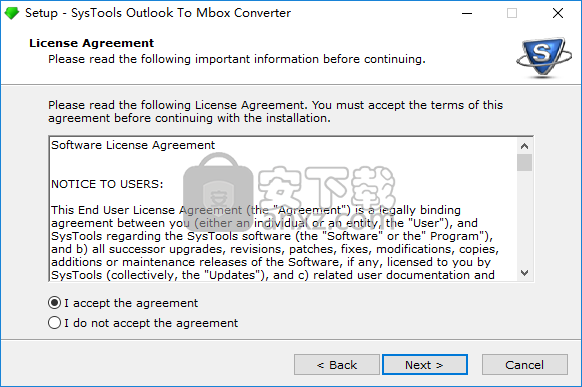 SysTools Outlook to MBOX(Outlook转Mbox转换器)