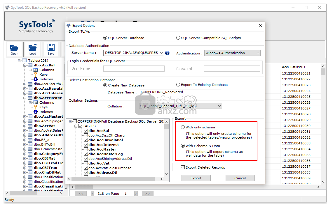 SysTools SQL Backup Recovery(SQL数据库备份恢复工具)