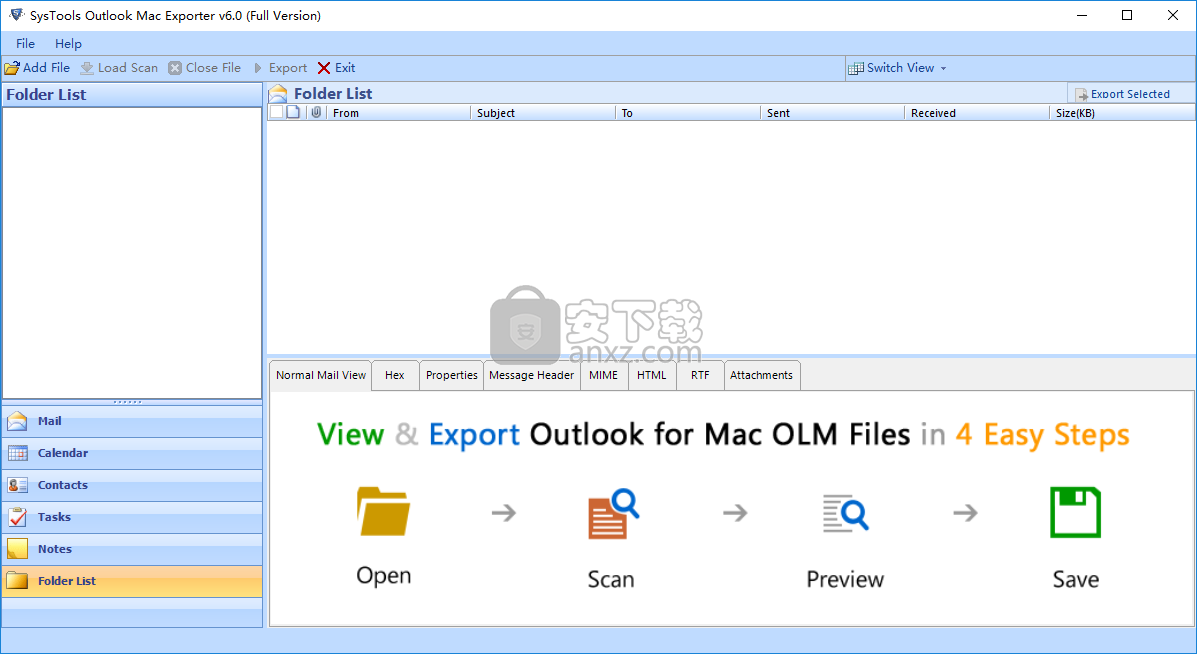 SysTools Outlook Mac Exporter(OLM到PST转换器)