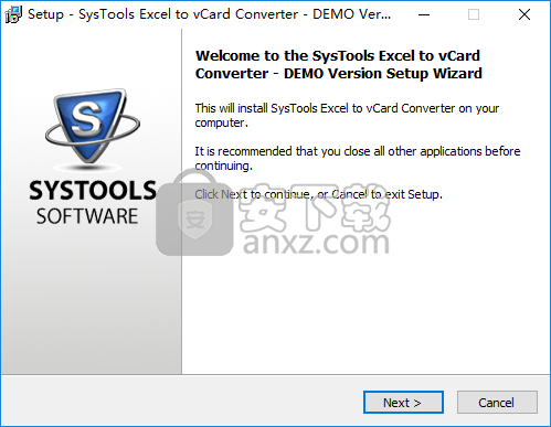SysTools Excel to vCard Converter(Excel转vCard转换器)