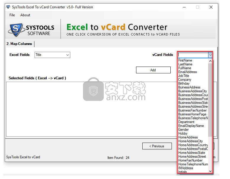 SysTools Excel to vCard Converter(Excel转vCard转换器)