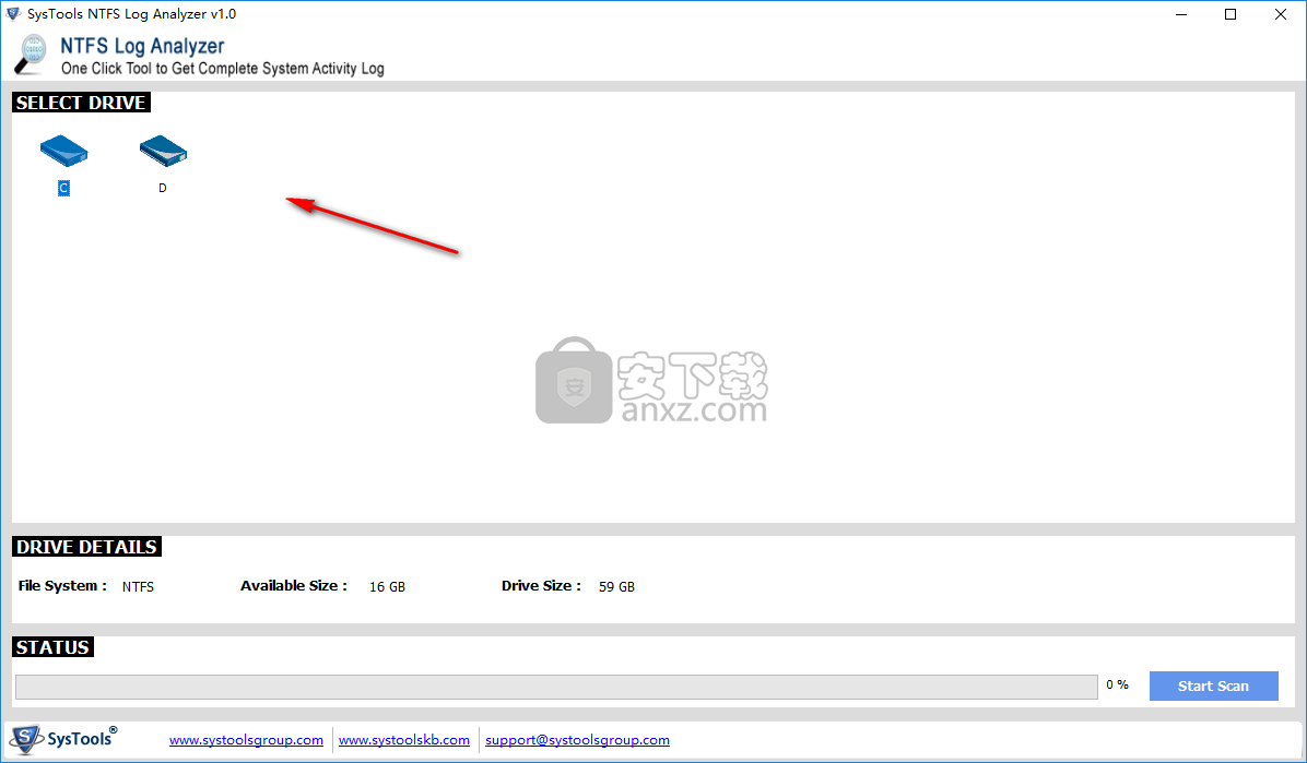 NTFS硬盘日志分析软件(SysTools NTFS Log Analyzer)