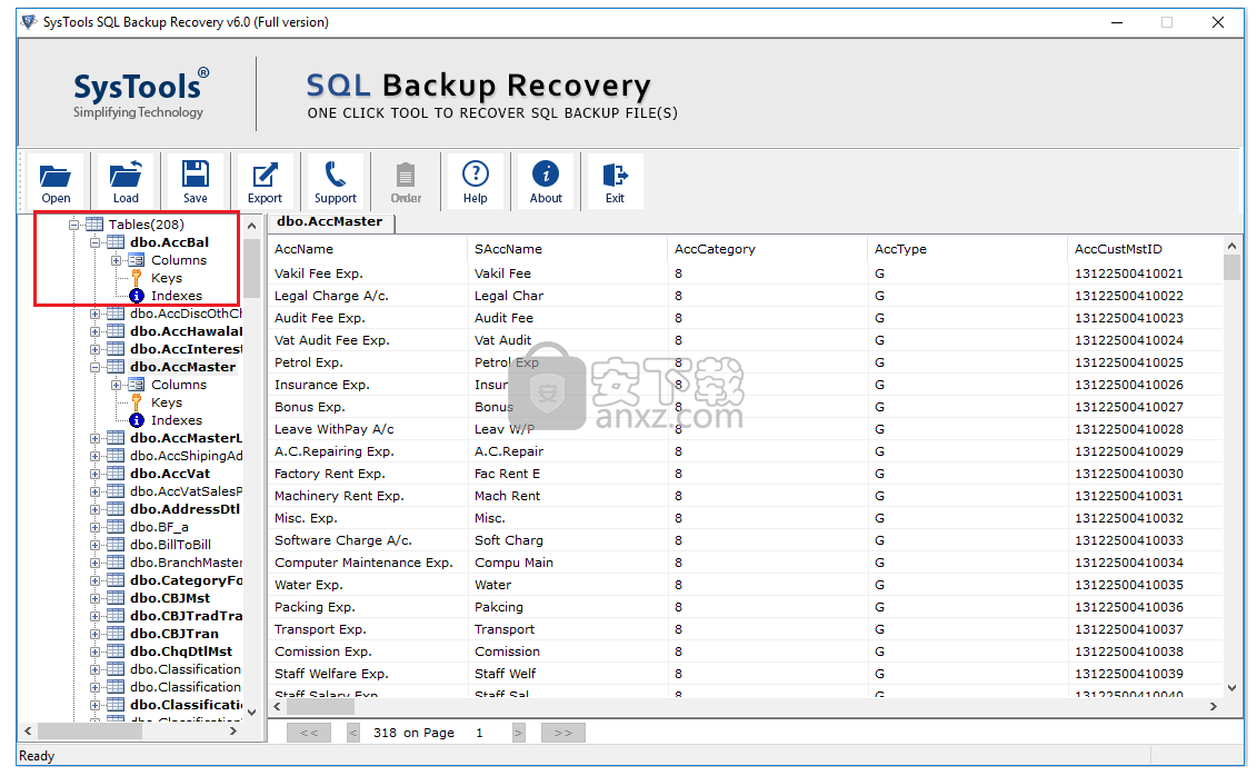 SysTools SQL Backup Recovery(SQL数据库备份恢复工具)