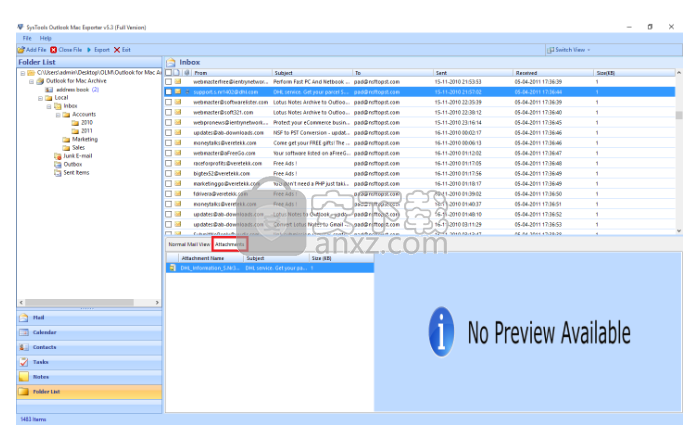 SysTools Outlook Mac Exporter(OLM到PST转换器)