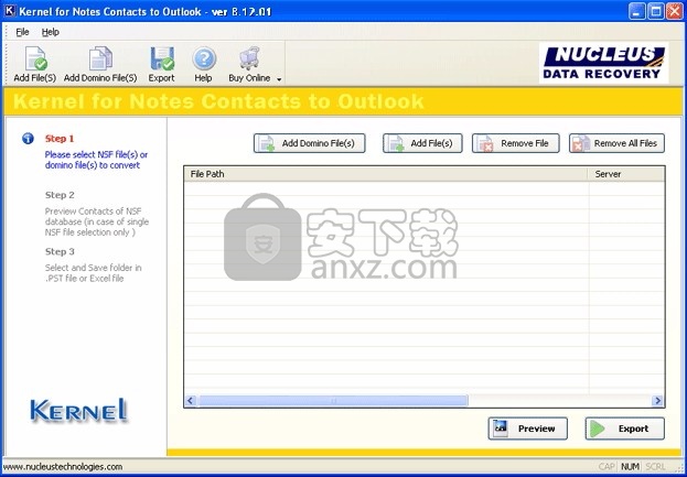 Notes Contacts to Outlook(文件格式转换工具)