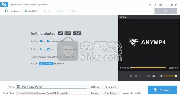AnyMP4 MP4 Converter(Mp4格式转换工具)