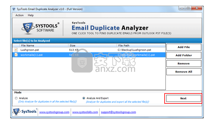 SysTools Email Duplicate Analyzer(重复邮件清理工具)