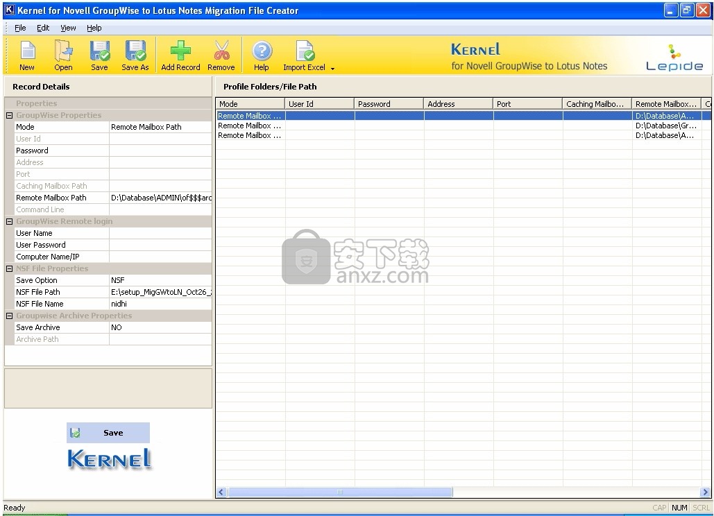 GroupWise to Lotus Notes(文件迁移与转换工具)