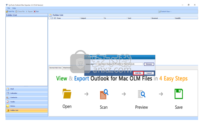 SysTools Outlook Mac Exporter(OLM到PST转换器)