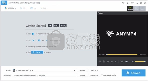 AnyMP4 MTS Converter(MTS转换器)