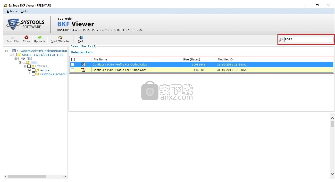 SysTools BKF Viewer(BKF文件查看器)