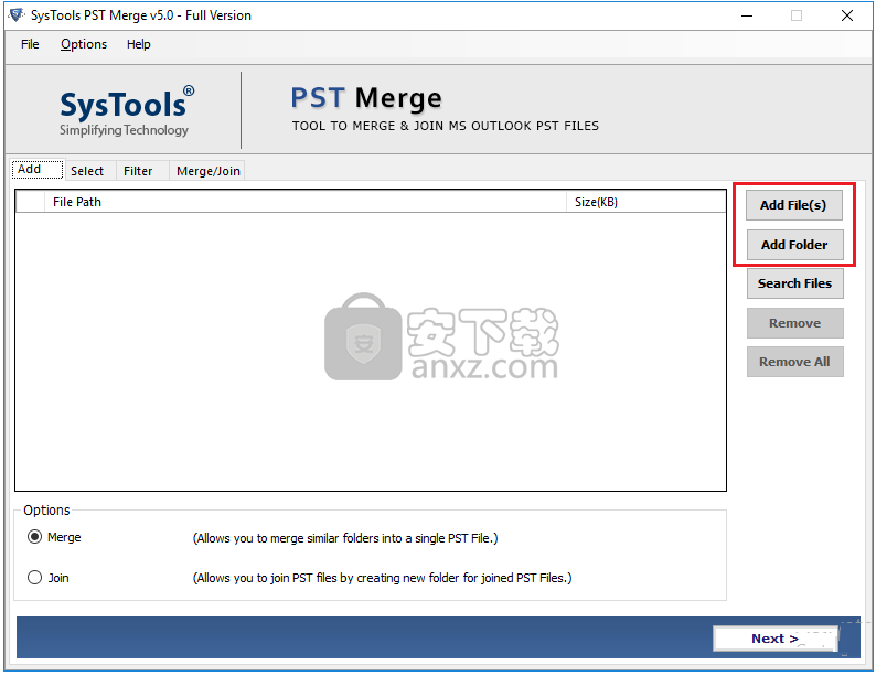 SysTools PST Merge(PST文件合并工具)