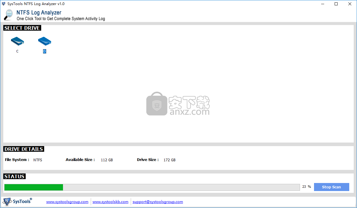 NTFS硬盘日志分析软件(SysTools NTFS Log Analyzer)