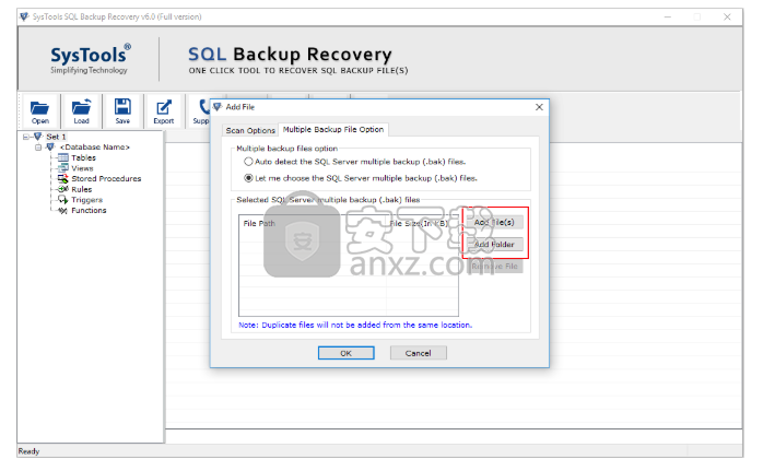 SysTools SQL Backup Recovery(SQL数据库备份恢复工具)