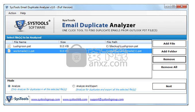 SysTools Email Duplicate Analyzer(重复邮件清理工具)