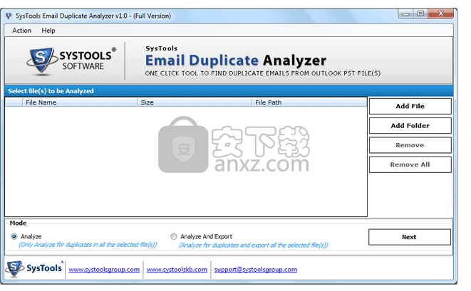 SysTools Email Duplicate Analyzer(重复邮件清理工具)