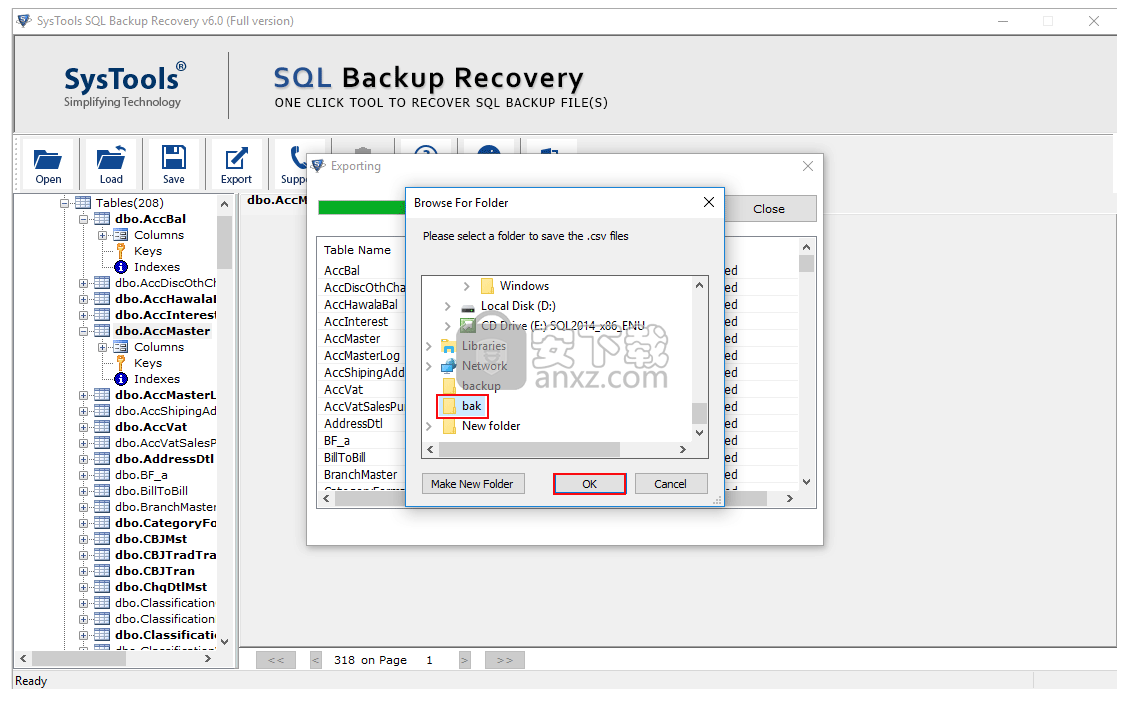 SysTools SQL Backup Recovery(SQL数据库备份恢复工具)