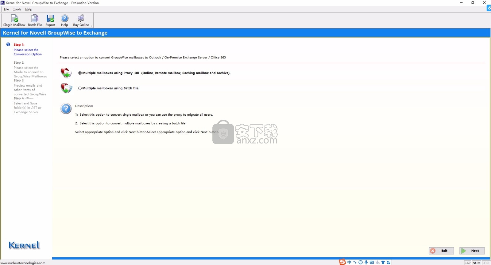 Kernel for GroupWise to Exchange(文件传输)