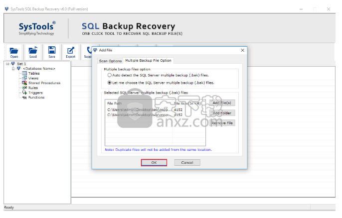 SysTools SQL Backup Recovery(SQL数据库备份恢复工具)