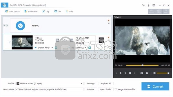 AnyMP4 MP4 Converter(Mp4格式转换工具)
