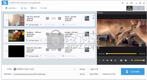 AnyMP4 MTS Converter(MTS转换器)