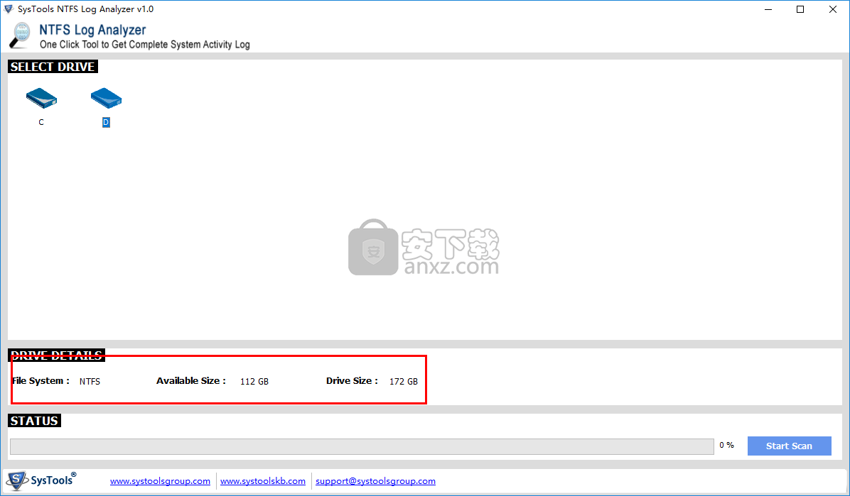 NTFS硬盘日志分析软件(SysTools NTFS Log Analyzer)