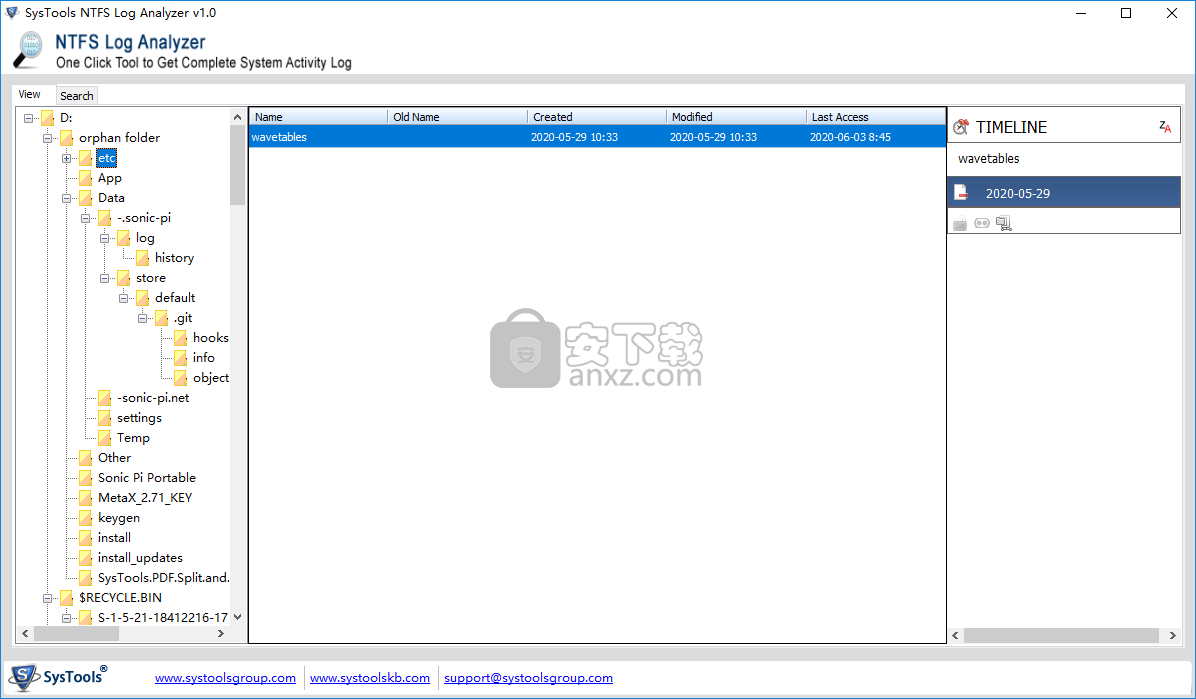 NTFS硬盘日志分析软件(SysTools NTFS Log Analyzer)