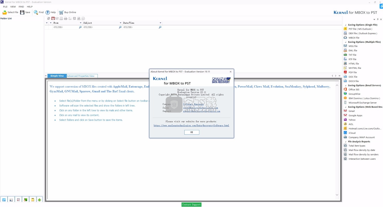 Kernel Thunderbird Mail Backup(数据备份工具)