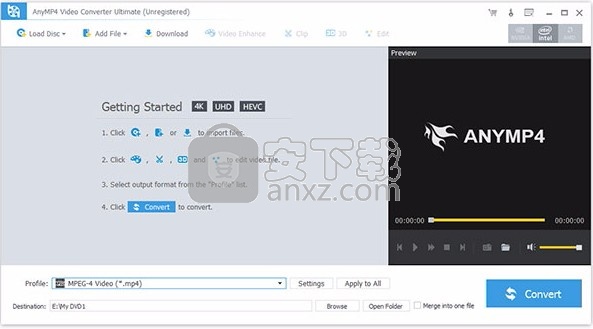 AnyMP4 MP4 Converter(Mp4格式转换工具)