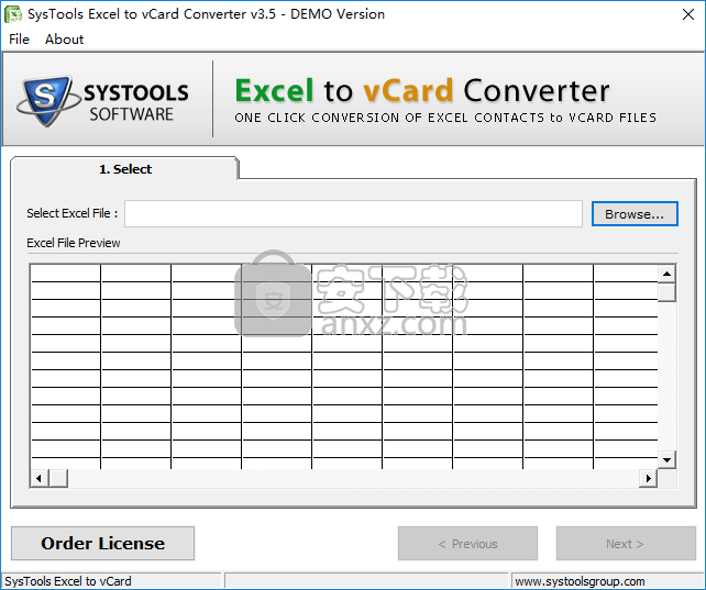 SysTools Excel to vCard Converter(Excel转vCard转换器)