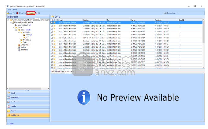 SysTools Outlook Mac Exporter(OLM到PST转换器)