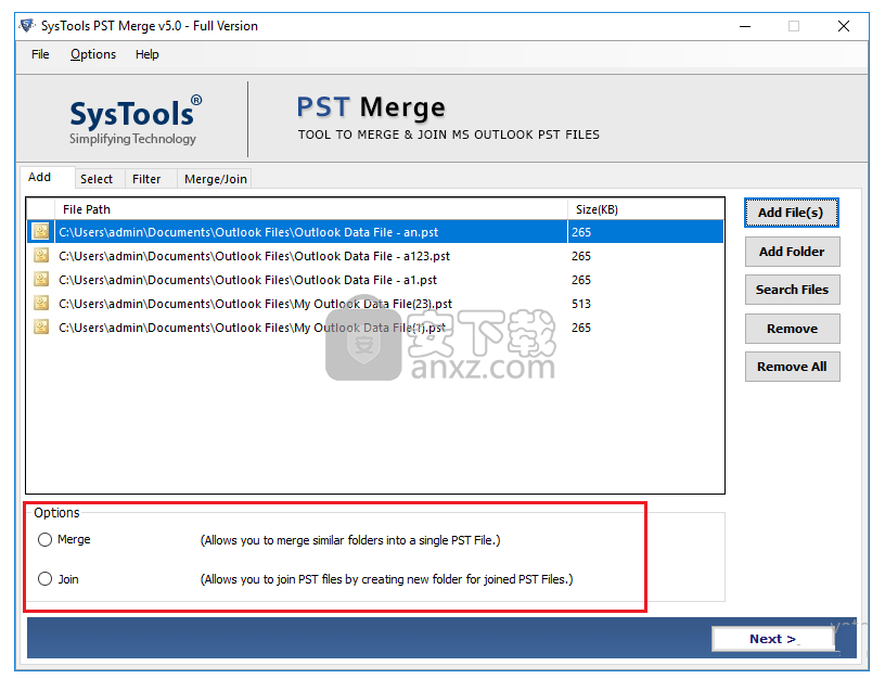 SysTools PST Merge(PST文件合并工具)