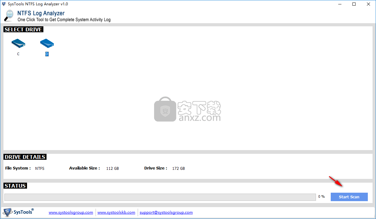 NTFS硬盘日志分析软件(SysTools NTFS Log Analyzer)