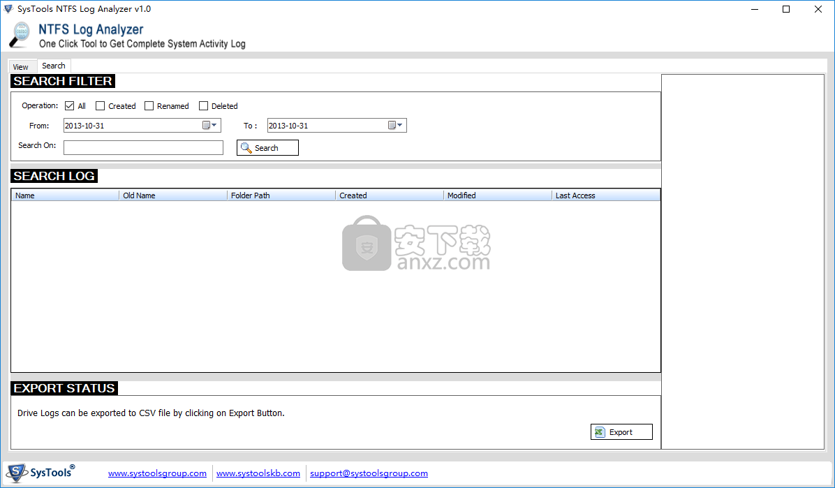 NTFS硬盘日志分析软件(SysTools NTFS Log Analyzer)