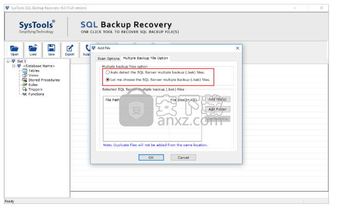 SysTools SQL Backup Recovery(SQL数据库备份恢复工具)